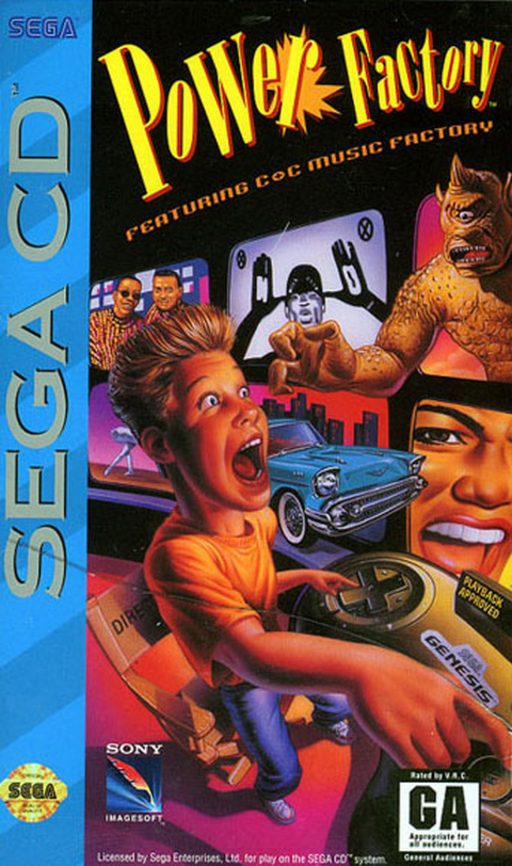 Power Factory: Featuring C+C Music Factory box art for Sega CD